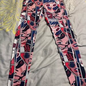Constantly Varied Gear Pop Art Leggings - Red and Blue